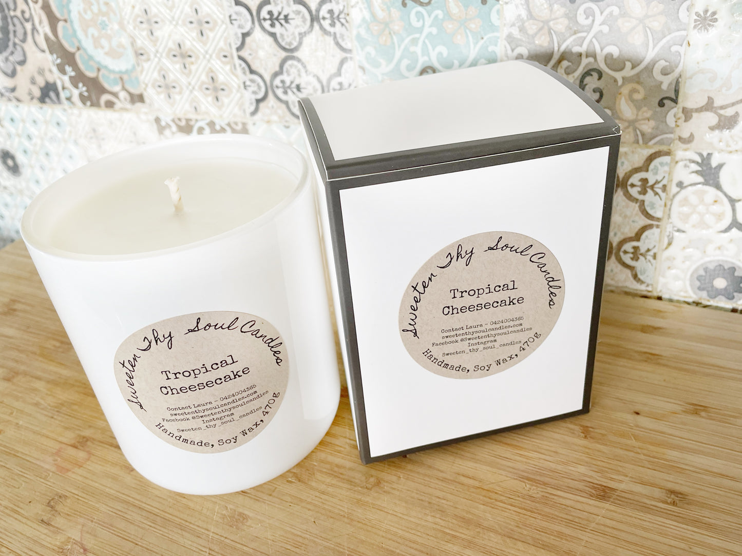 Tropical Cheesecake 470g soy candle