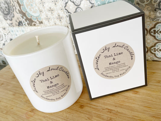 Thai Lime and Mango 470g soy candle