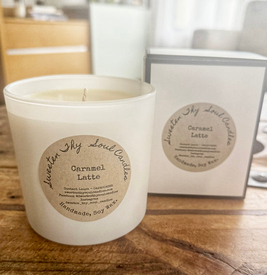 Caramel Latte 470g soy candle