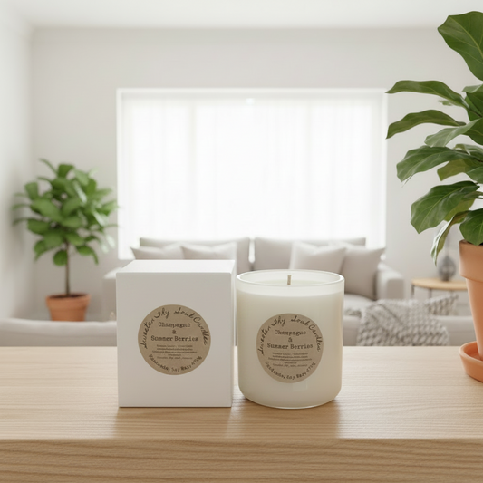Champagne and Summer Berries 470g soy candle