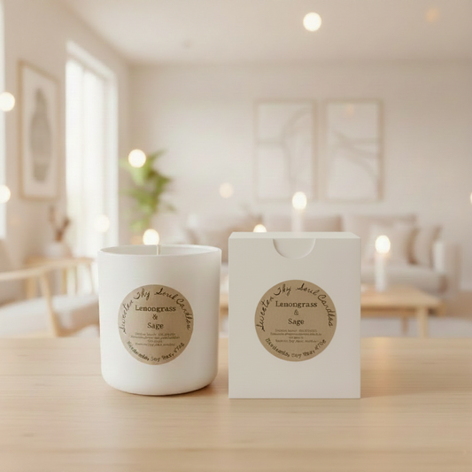 Lemongrass and Sage 470g soy candle