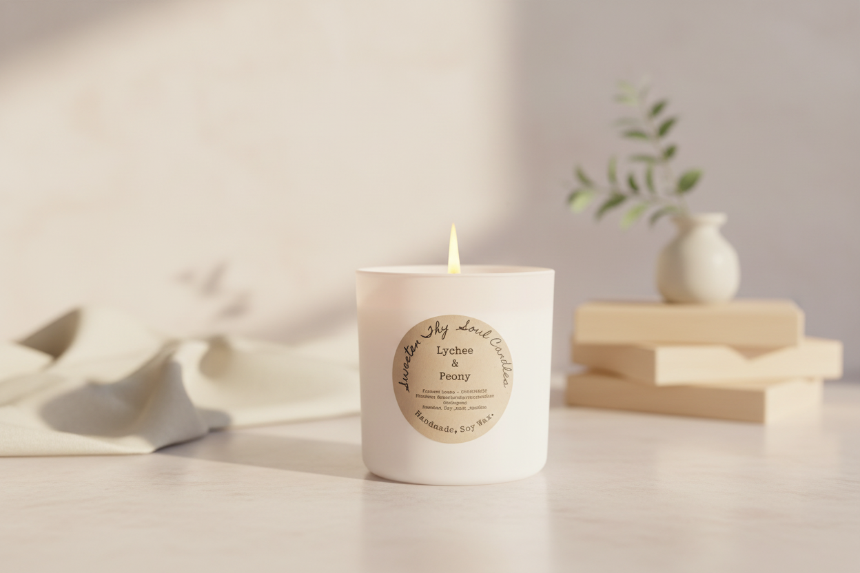 Lychee & Peony 470g Soy Candle