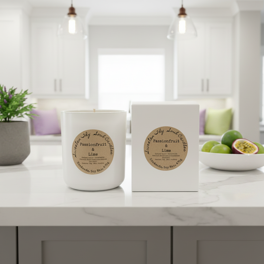 Passionfruit and Lime 470g Soy Candle
