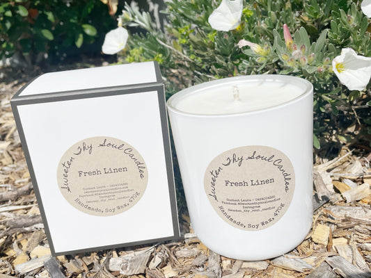 Fresh Linen 470g soy candle