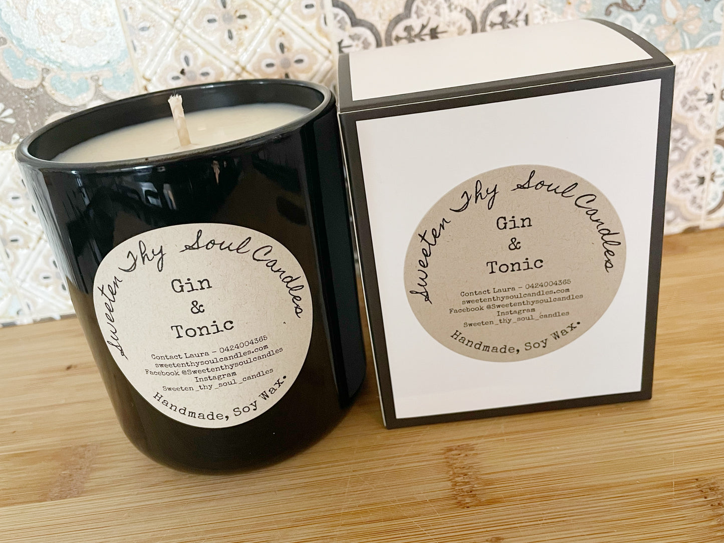 Gin & Tonic 330g soy candle